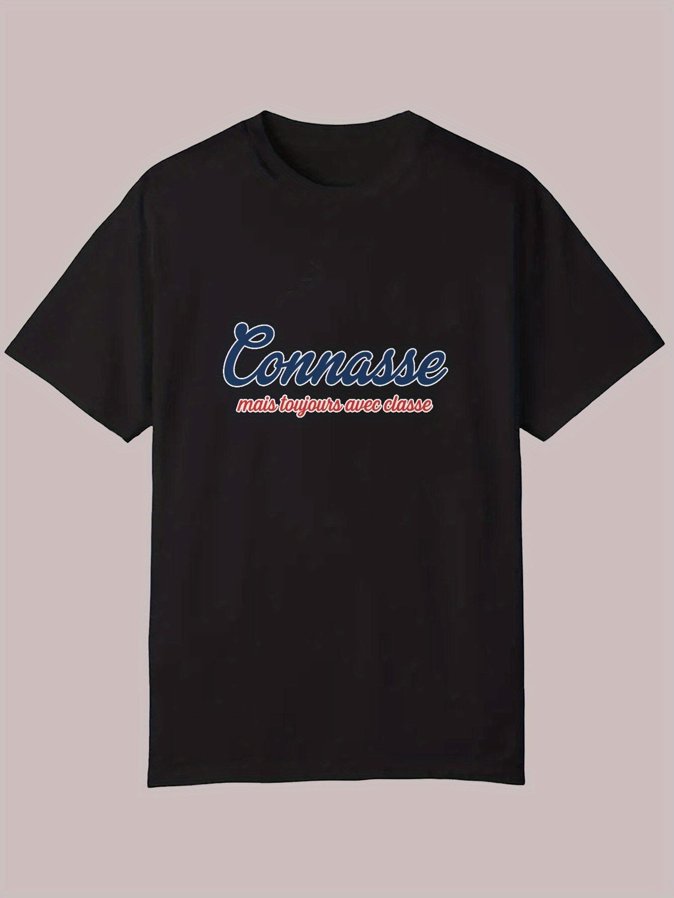 Casual Summer T-shirt -  Connasse  Letter Print XL