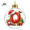 Creative DIY Christmas Ornaments 26?Letter Acrylic Ball Ornament, 3D Crystal Style Alphabet Winter Holiday Party Supplies Hanging Pendant, Xmas Tree