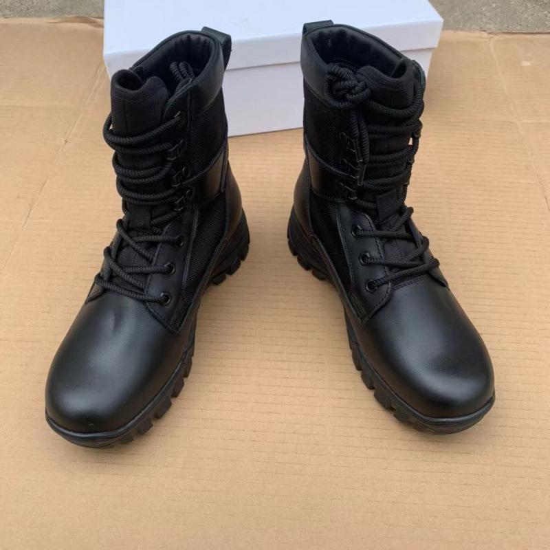 Summer 016 high-top ultra-light training boots outdoor hiking shoes light breathable training boots security duty shoes military training