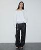 Inegi Eyes Boat Neck Long Sleeve (White)