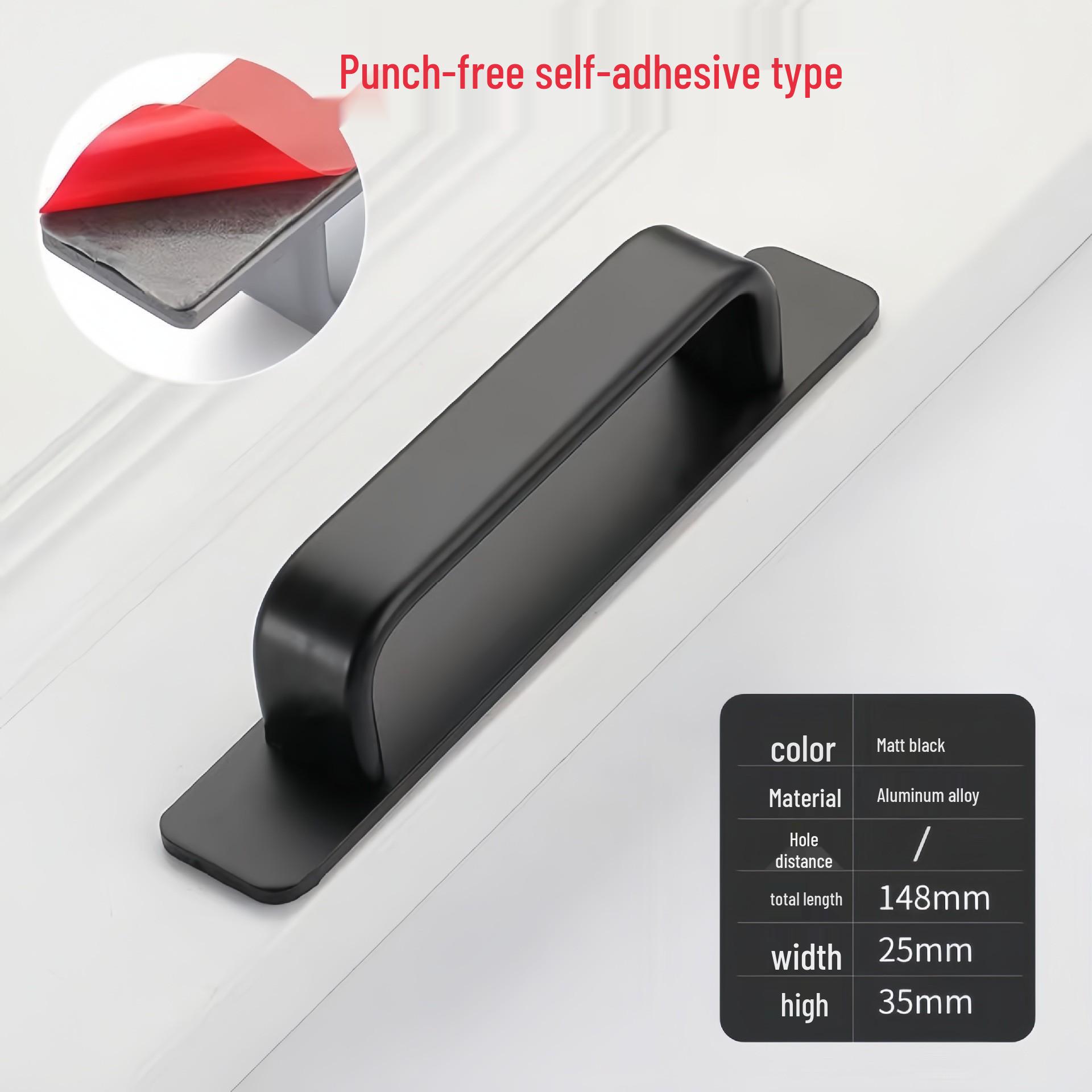 

Самоклеящаяся ручка для раздвижных, стеклянных, деревянных и алюминиевых дверей