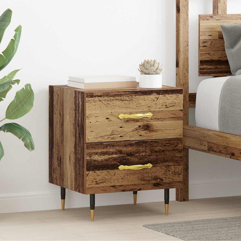 Nightstand Reclaimed Wood Style 40 x 35 x 47.5 cm Engineered Wood