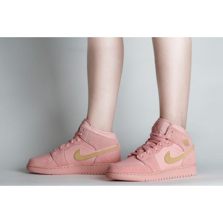 Air Jordan 1 Mid SE 'Coral Stardust'GS BQ6931-600