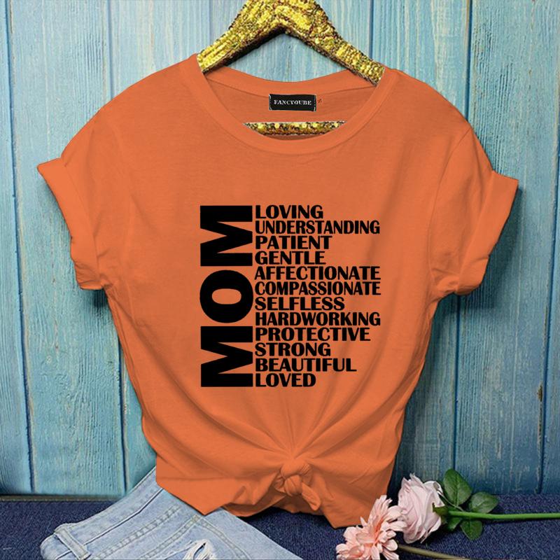 Women's Plus Size Y2K MOM T-Shirt Women's Fashion MOM Summer T-Shirt Tops