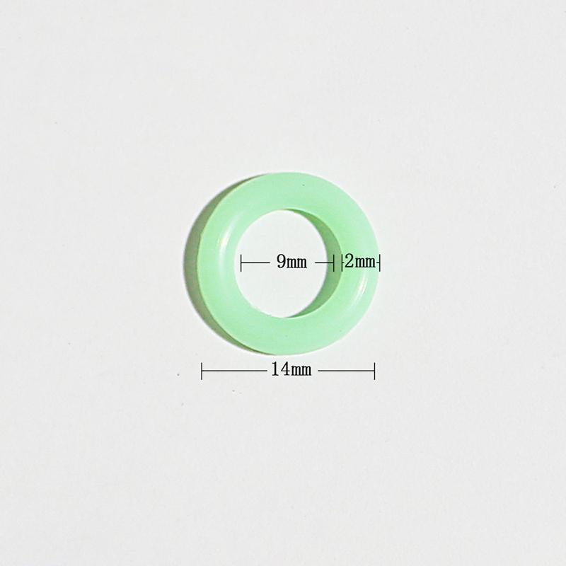 10Pcs Outdoor Ground Nail Luminous Ring Silicone Rubber O-Ring Warning Ring For Camping Tent Nail Accessories