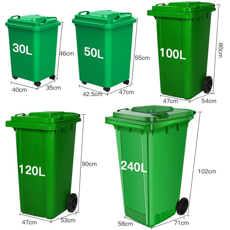 Shuangan 240L Outdoor Classified Trash Can
