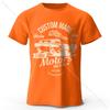 Men's Motors Printed T-Shirt 100% Cotton Oversized Vintage Old School Graphic Tees for Men Women Summer Tops