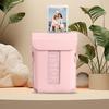 Rieibi mini Link3 Case, Compatible with FUJIFILM Instax Mini Link3, Shoulder Strap PU Leather Pink 13.5*9.7*4CM