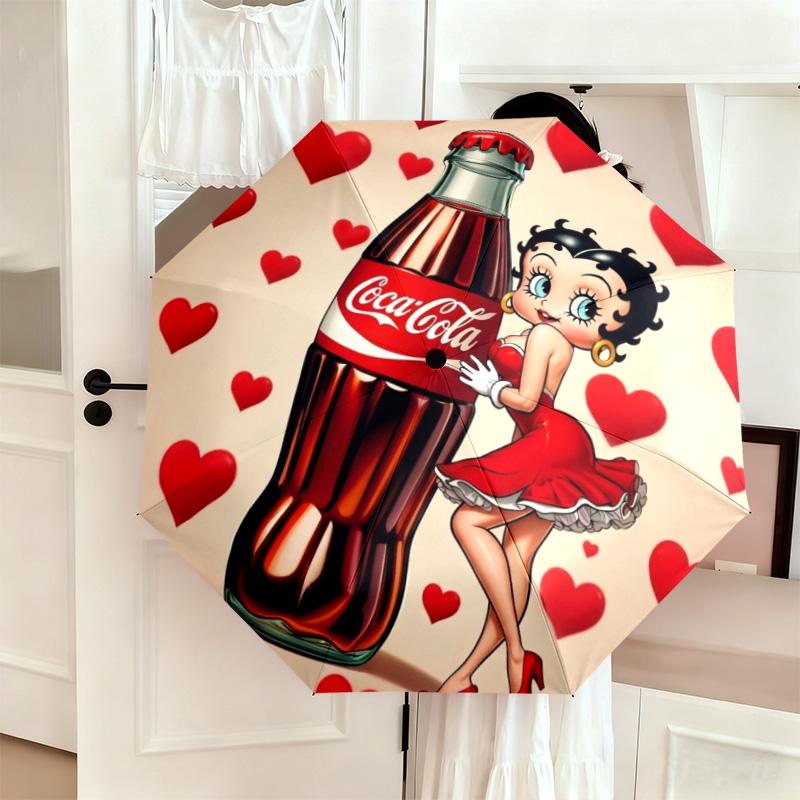 Christmas Gift Halloween Theme Bear Truck Coca Cola umbrella is suitable for all seasons, including home travel and outdoor activities Y17