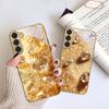 Diamants or brilliant Pour Samsung Galaxy S20 FE S21 S22 S23 Plus S24 Ultra S25Ultra S21+ S9+ S22Plus Coque de téléphone en verre doré