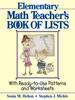 Kniha The Elementary Math Teachers Book Of Lists With Ready To Use Patterns And Work by Sonia M. Helton - Paperback