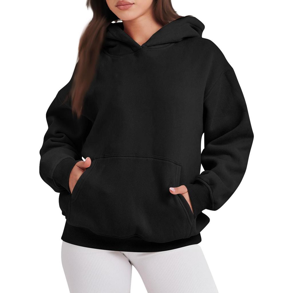 Damen Oversized Sweatshirts Pullover Hoodies Fleece Pullover Langarm Mit Taschen Winter Herbst Outfits