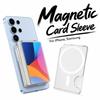 Transparenter magnetischer Ständer Kartenhalter Stoßfeste Geldbörse Handyhülle für iPhone, Samsung
