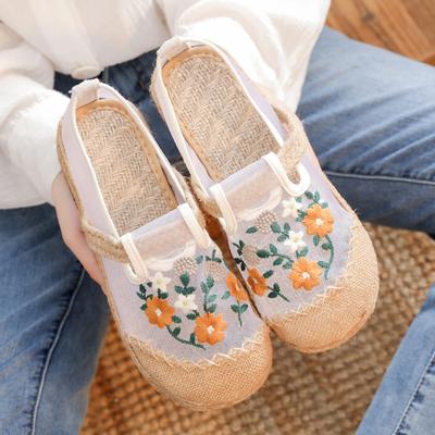 Summer Mesh Embroidered Shoes Cloth Shoes Women's Comfortable Hanfu Shoes Breathable Ancient Embroidered Women's Shoes