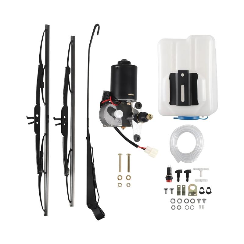 Waterproof 30W Wiper 12V Electric Windshield Wiper Motor Kit For ATV UTV With Switches 425751 Enhancing Visibility 1