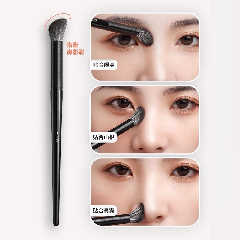 Soft Bristle Angled Finger Belly Nose Contour Concealer Highlight Makeup Brush
