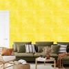 Stars Wallpaper Yellow and Cream, Yellow Background for Living Room and Bedroom 50x1000