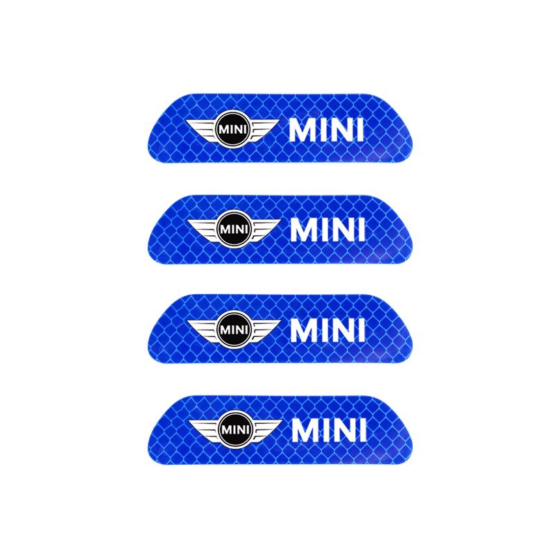 MINI Car Door Reflective Sticker Night Light Warning Decal For BMW MINI One Cooper JCW Countryman Clubman Cabrio Paceman Coupe