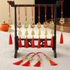 1Pcs Chinese New Year 2027 Goat Hanging Ornaments Gold Lucky Design Red Tassels For Spring Festival Home Wall Decor
