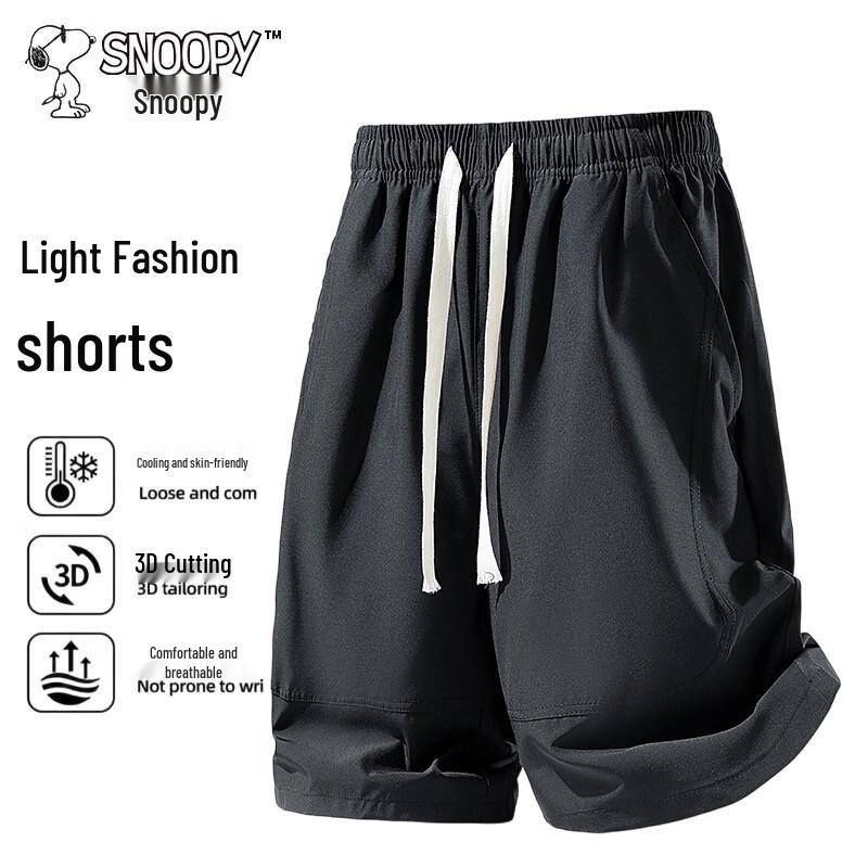 Snoopy Men s Breathable Summer Sports Shorts L
