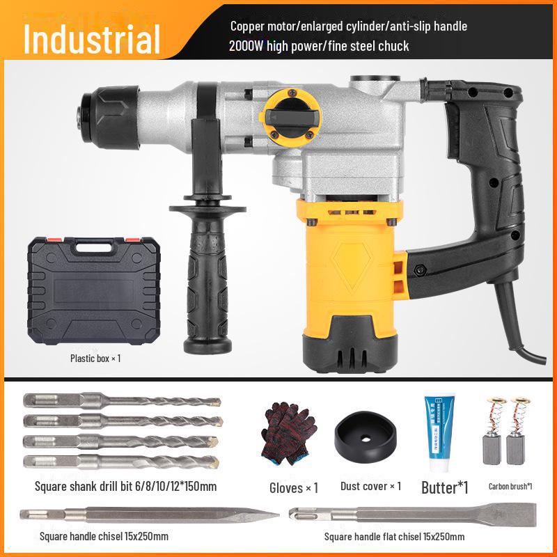 Ciocan electric și burghiu cu impact din cupru: Instrument multifuncțional, pentru uz casnic și industrial, pentru beton