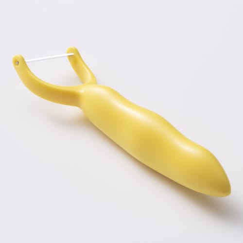 Kai Corporation KAI Corn Peeler with Serrated Blade, Dishwasher Safe, Yellow, DH8181