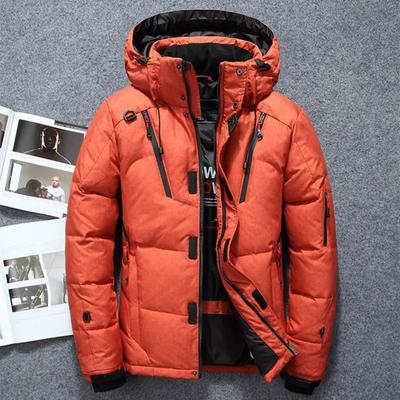 Down Jacket Male Winter Parkas Men White Duck Down Jacket Hooded Outdoor Thick Warm Padded Snow Coat Oversize S-5XL