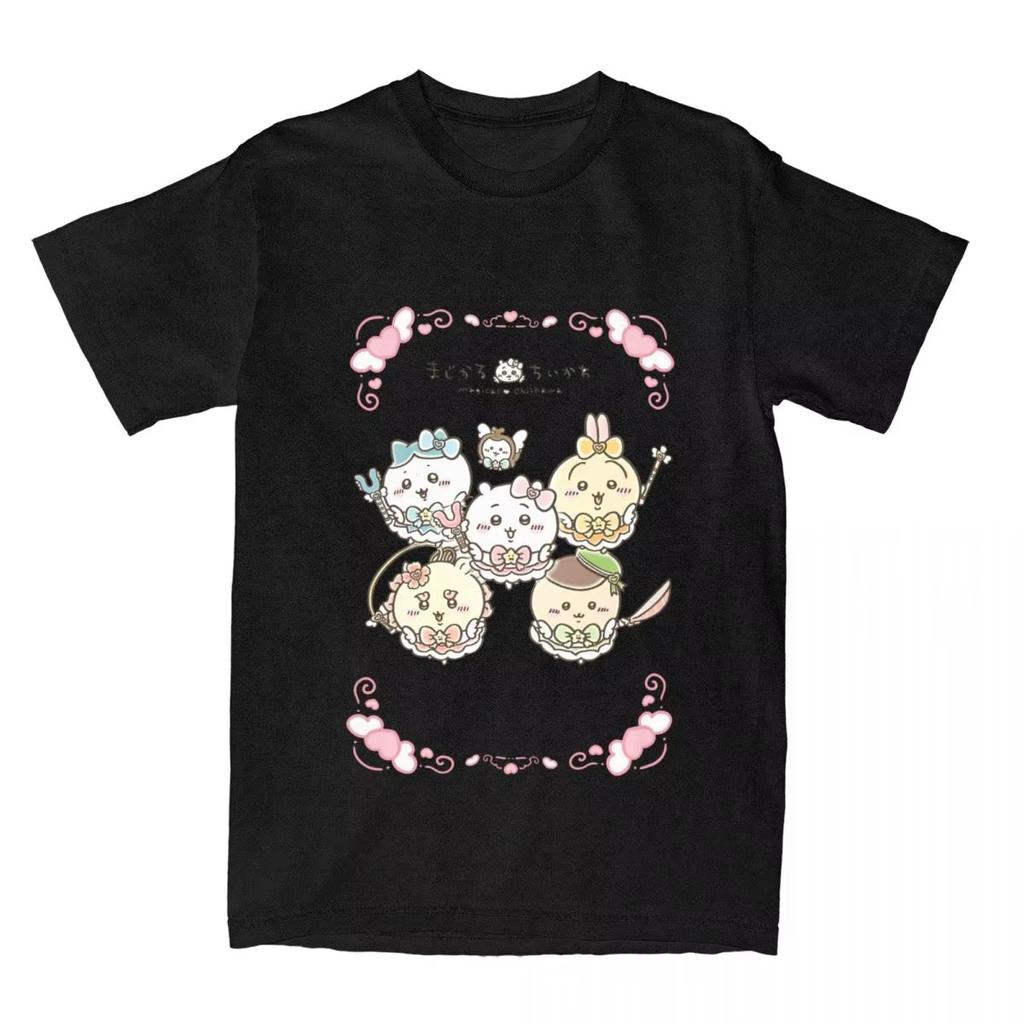 Anime Chiikawa T-Shirt Sommer Japan Mniniso Tolles T-Shirt Baumwolle Beliebt Unisex Damen Kurzarm Freizeitkleidung