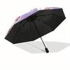 1pc Kawaii Kirby Circle Umbrella with Plastic Handle,Suitable for All Seasons Home Travel Outdoor UmbrellaM1090