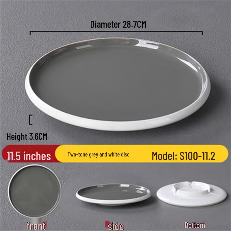 Nordic Melamine Restaurant Dinner Plate