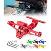 Adjustable Motorcycle License Plate Bracket Holder Integrated LED Light For Night Riding Heavy Duty Aluminum Alloy Frame