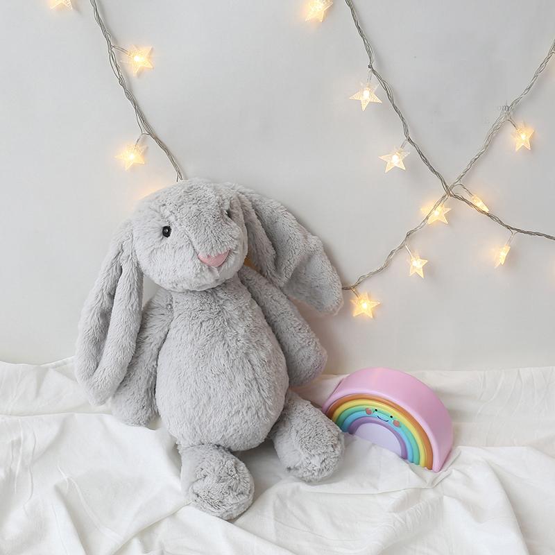 25cm Long Ears Bunny Plush Stuffed Toys For Baby Girl Appease Doll Baby Sleeping Toy Baby Gifts