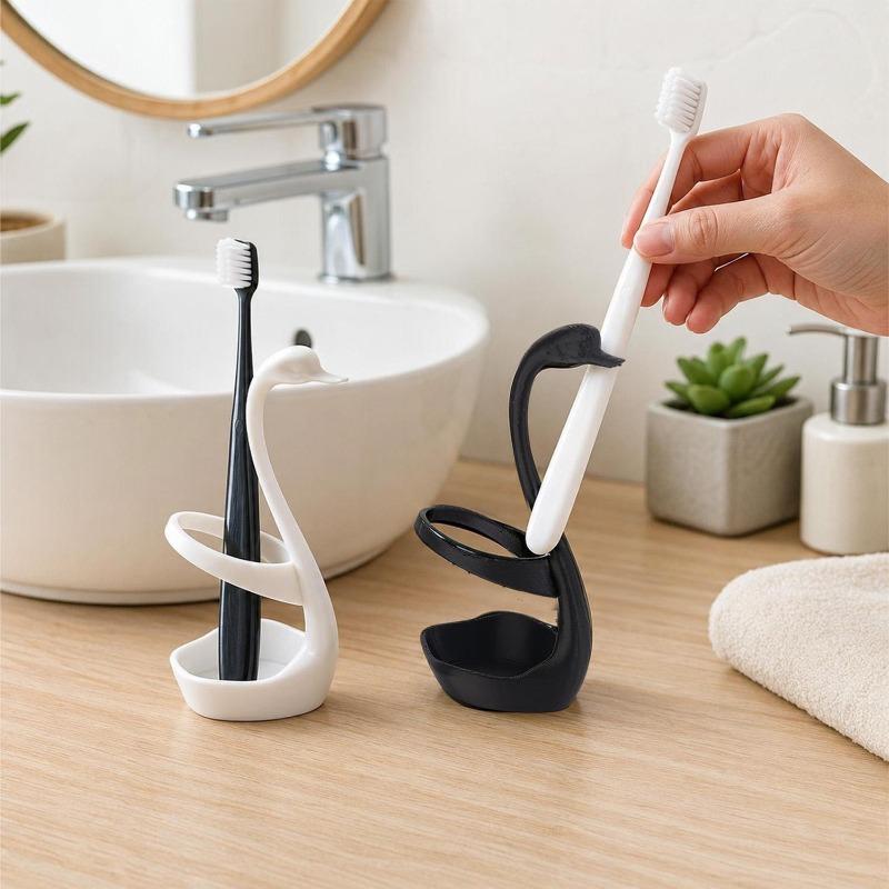 1pcs Toothbrush Holder Multifunctional Pen Storage Boxes Makeup Brush Desk Decoration Organizer Home Bathroom Accessories