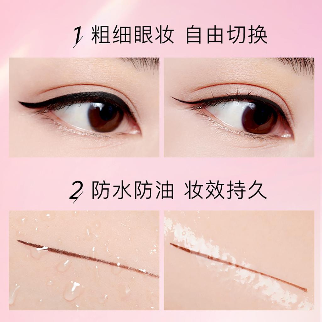 [Silky and smooth] Slim eyeliner liquid pen for beginners, easy to apply makeup, lasting, non staining, non gel pen