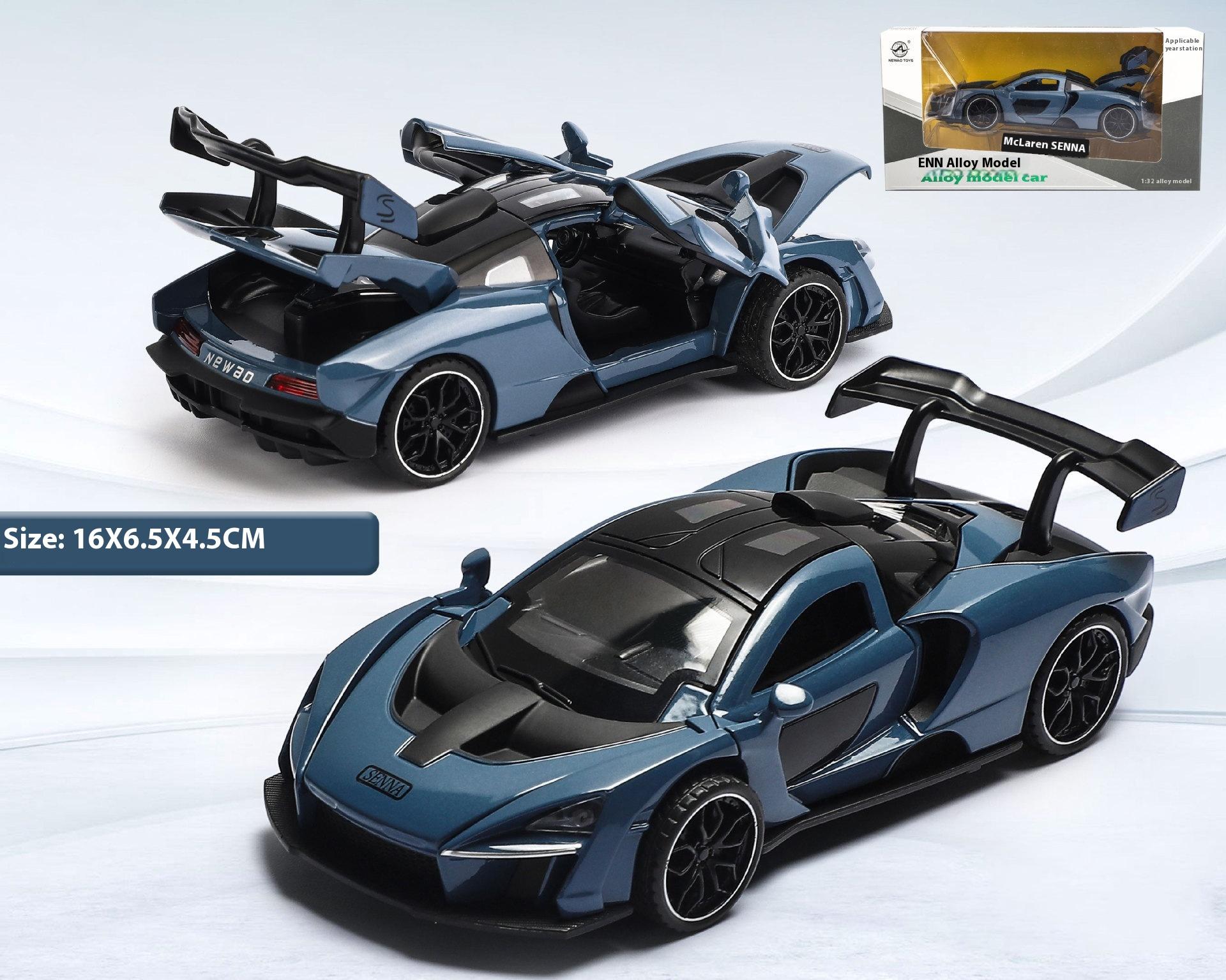 

1/32 Senna Alloy Car Model Diecasts Metal Toy Vehicles Model Simulation Sound And Light Collection Kids Birthday Gifts