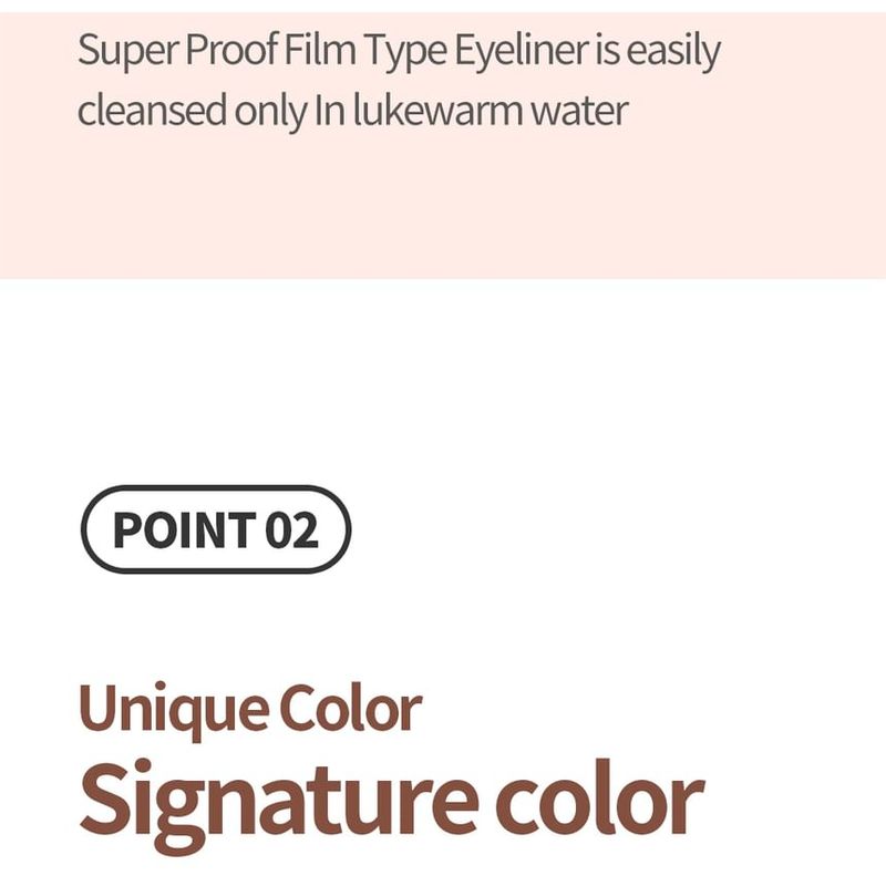 Cosnori Superproof Fitting Brush Eyeliner - 3 Colors