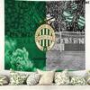 Ferencvárosi TC Wall Tapestry Aesthetic Wall Hanging Printed Fabric Blanket Decorative Tapestries for Bedroom Living Room Home Decor