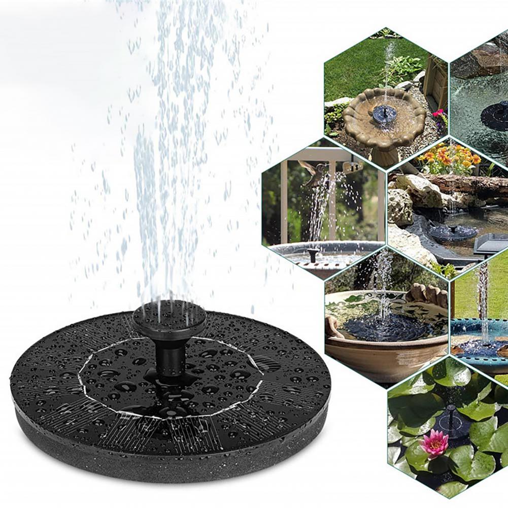 Solar Water Fountain with Led Lights Garden Fountain with Adjustable Nozzles Floating Solar Water Fountain with Led for Outdoor