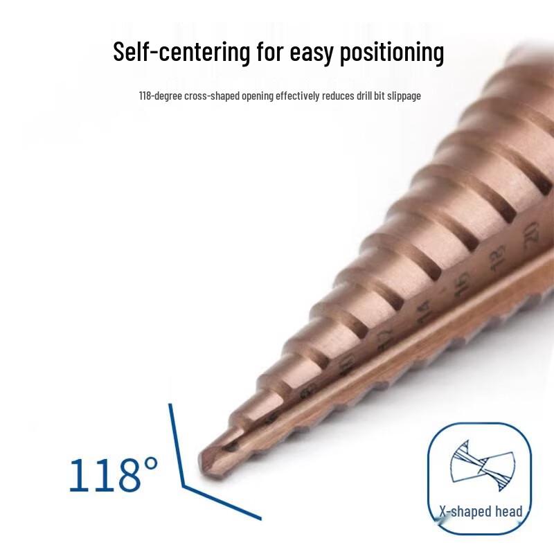 Cobalt Step Drill Bit Set