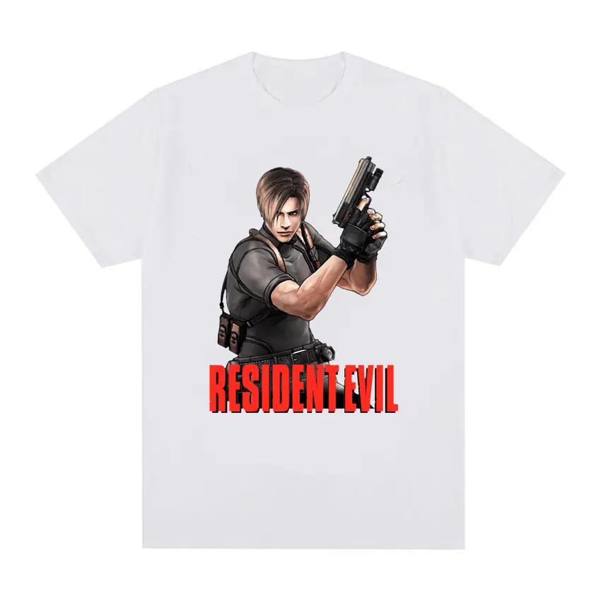 Limited edition Leon S. Kennedy Resident Evil T-shirt Women's Fashion Aesthetics Large T-shirt Women's Retro Trendy Cool T-shirt