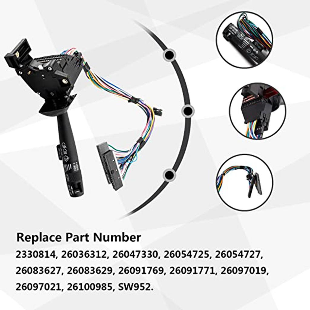 Steering Wheel Mounted Cruise Control Switch Button Kit Replacement 26100985