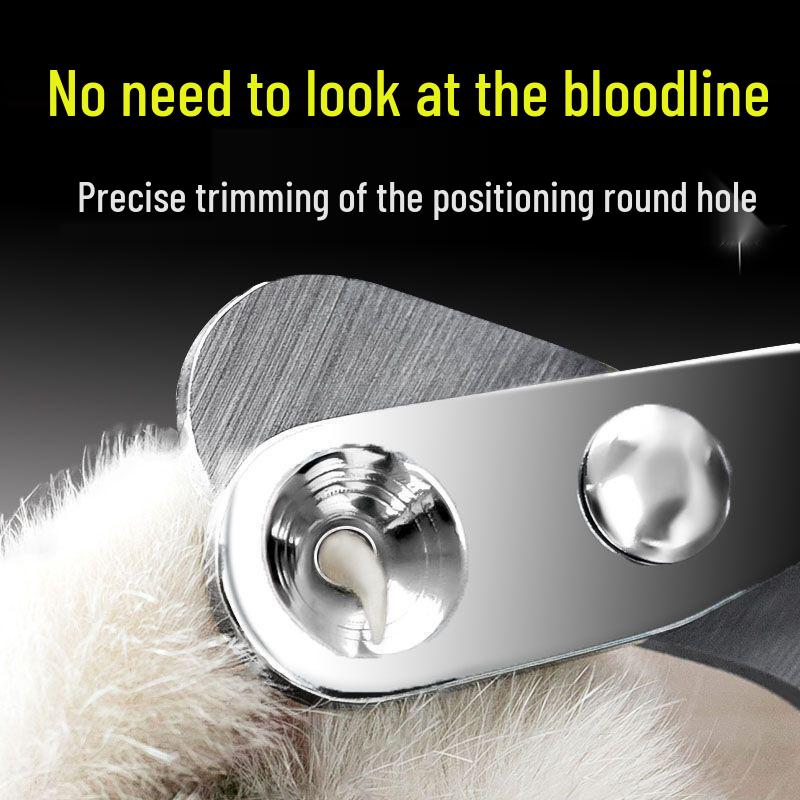 Pet Nail Clippers: Anti-Bleeding, Round Hole Design for Safe Cat and Dog Use
