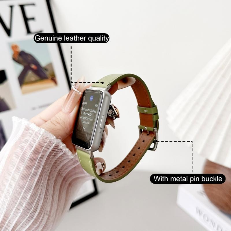Elegant Leather Band for Smartwatches Stylish Leather Wristband Classical Leather Smartwatches Strap for Smartwatches