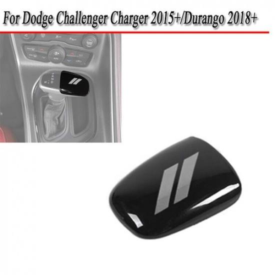For Dodge Charger 15+Durango 18+ Gear Shift Control Knob Cover Trim Black Gray