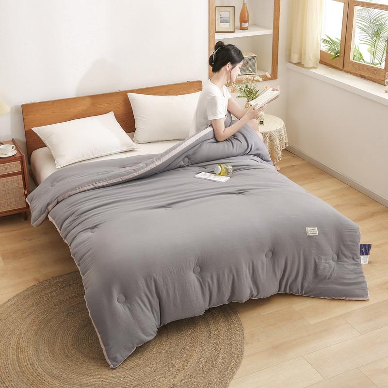 Lightweight Feathers Down Comforter Cooling Feathers Duvet For Warm Weather Organic Cotton Fill Down Quilt Thin Summer Duvet