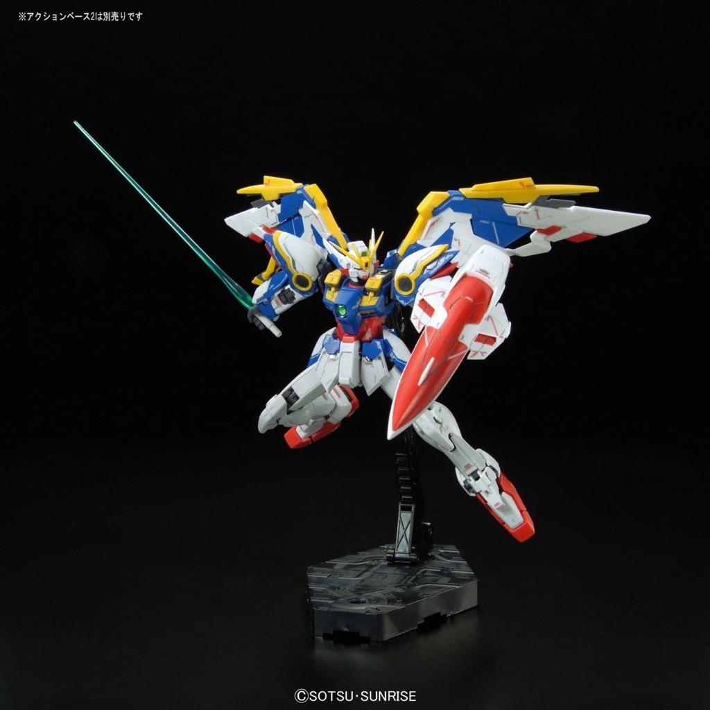 BANDAI SPIRITS RG New Mobile Report Gundam Wing Endless Waltz XXXG-01 Wing Gundam EW 1/144 Scale Pre-Colored Plastic Model