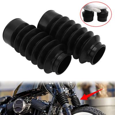 Motorrad 47mm Vorderradgabel Schutzabdeckung Protektor Gamaschen Stiefel Gummi Zubehör Für Harley Sportster X48 FXST FXWG