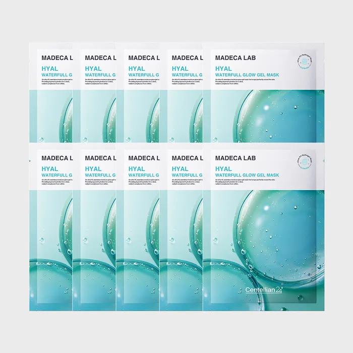 Madeca Lab Hyal Waterful Glow Gel Mask Pack 10 Sheets