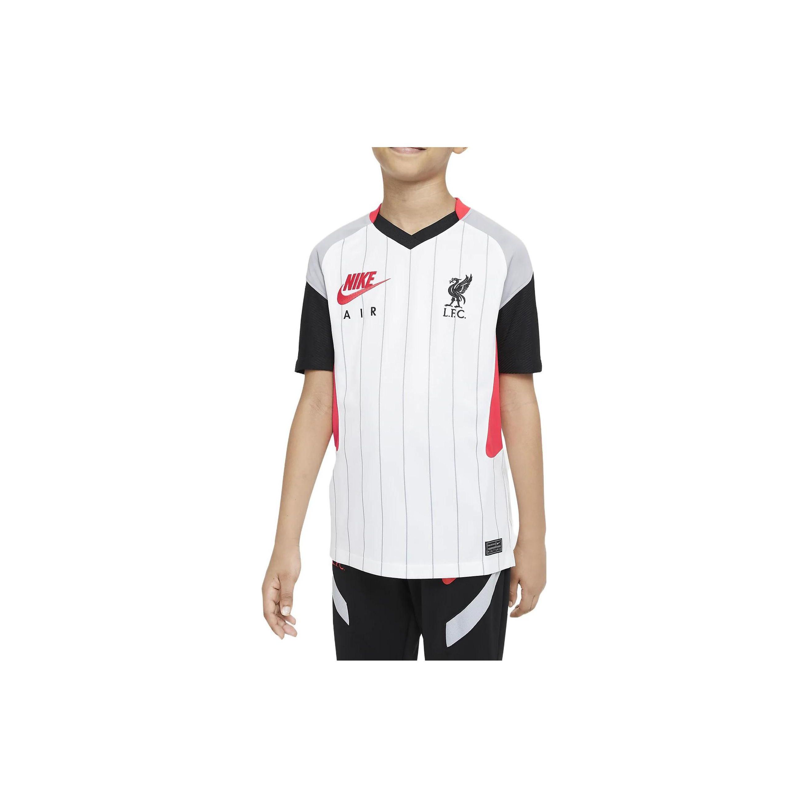 

Nike Детская футбольная майка в полоску с логотипом, с коротким рукавом, детские топы, белая CZ3411-101 M