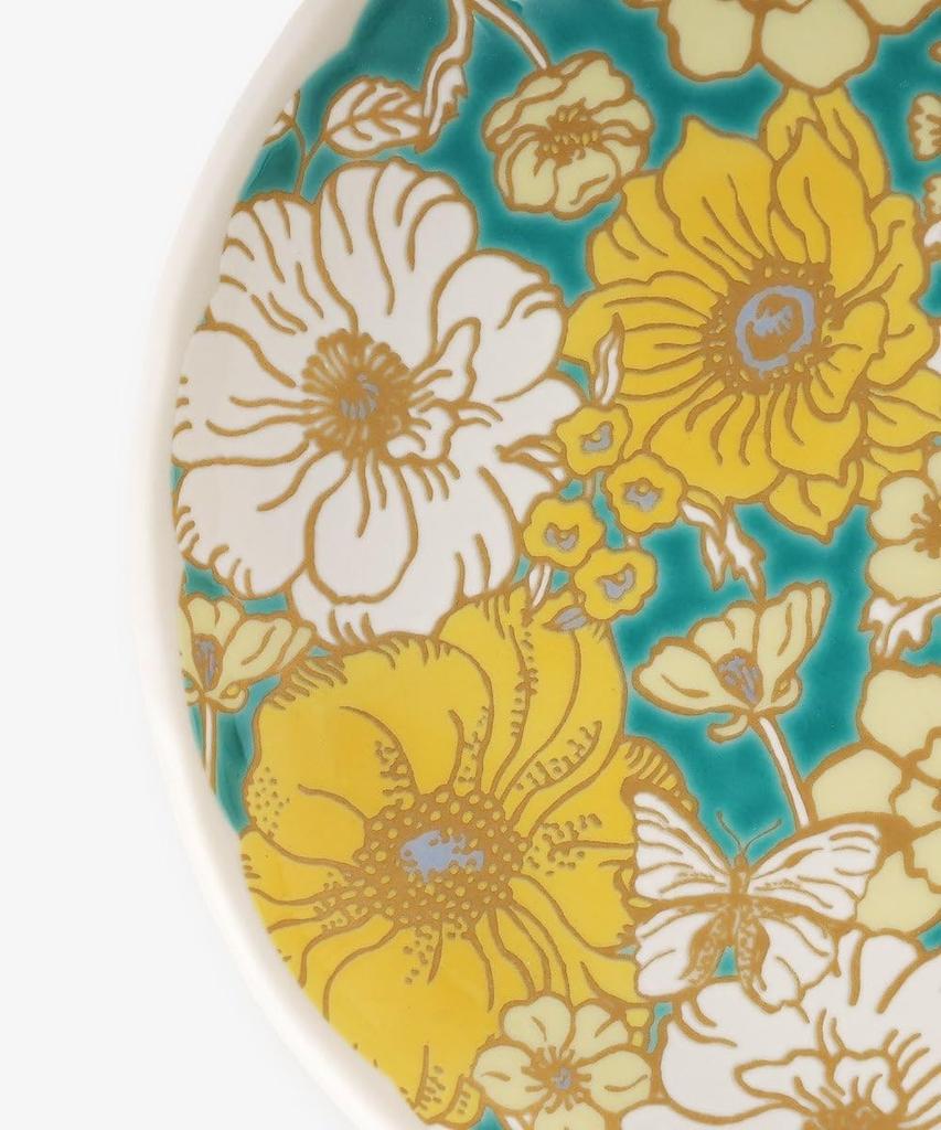 Afternoon Tea Living Dinner Plate JQ17, Kutani Ware Large Plate/Natalie Lete Green